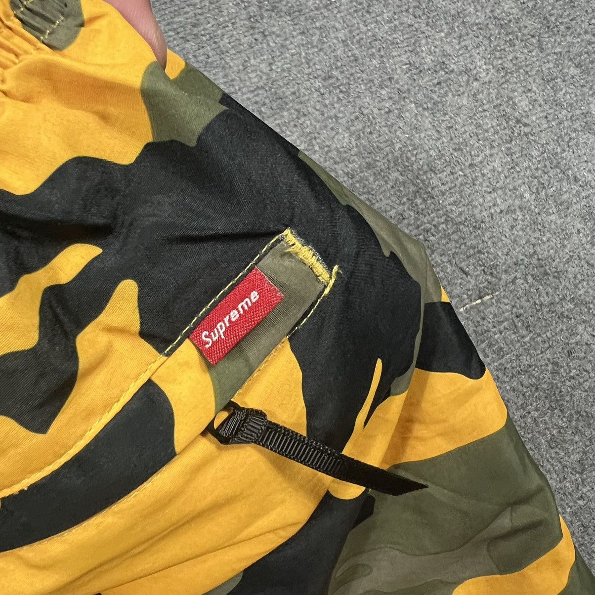 Supreme Supreme warm up pants SS18 yellow camo | Grailed