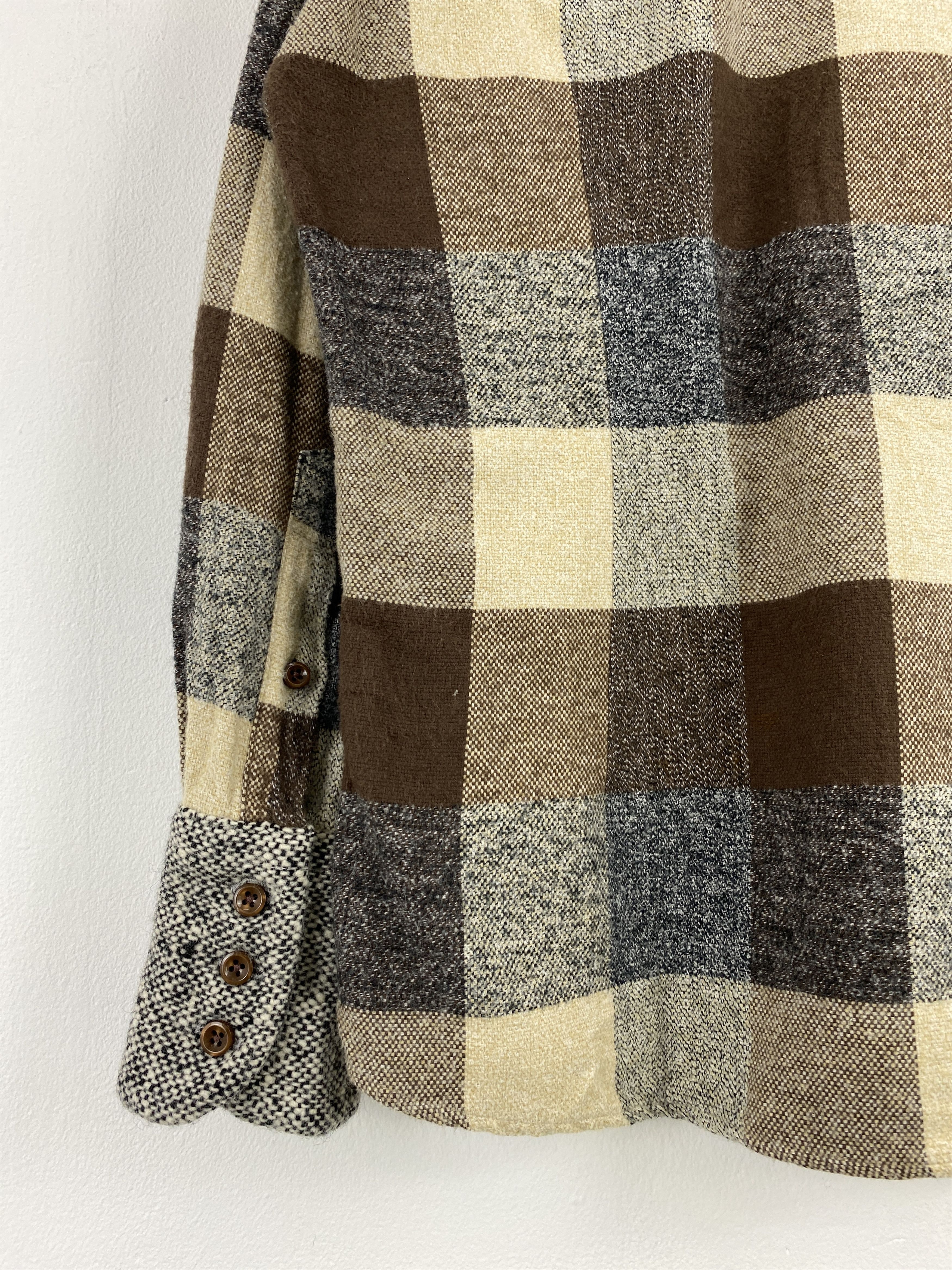 Japanese Brand Vintage C'era Una Volta Button Ups Plaid Fleece Shirt JA0134 Size US L / EU 52-54 / 3 - 9 Thumbnail