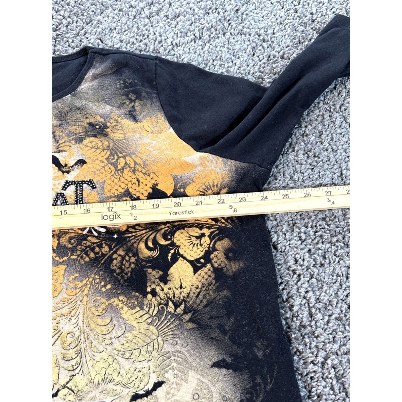 Vintage VINTAGE CJ Banks T Shirt Womens 2X Halloween Rhinestone Trick Or Treat Y2K Black 3/4 Sleeve Boat Neck Plus Size Womens Shirt Size XXL / US 16-18 / IT 52-54 - 3 Thumbnail