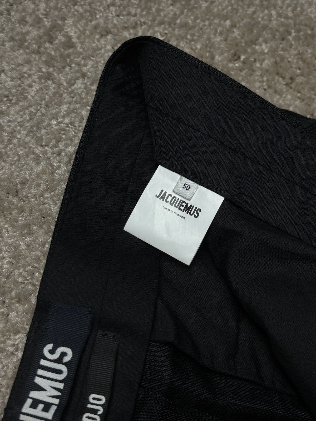 Jacquemus Jacquemus „le gadjo” black linen blend pants trousers Size US 34 / EU 50 - 10 Thumbnail