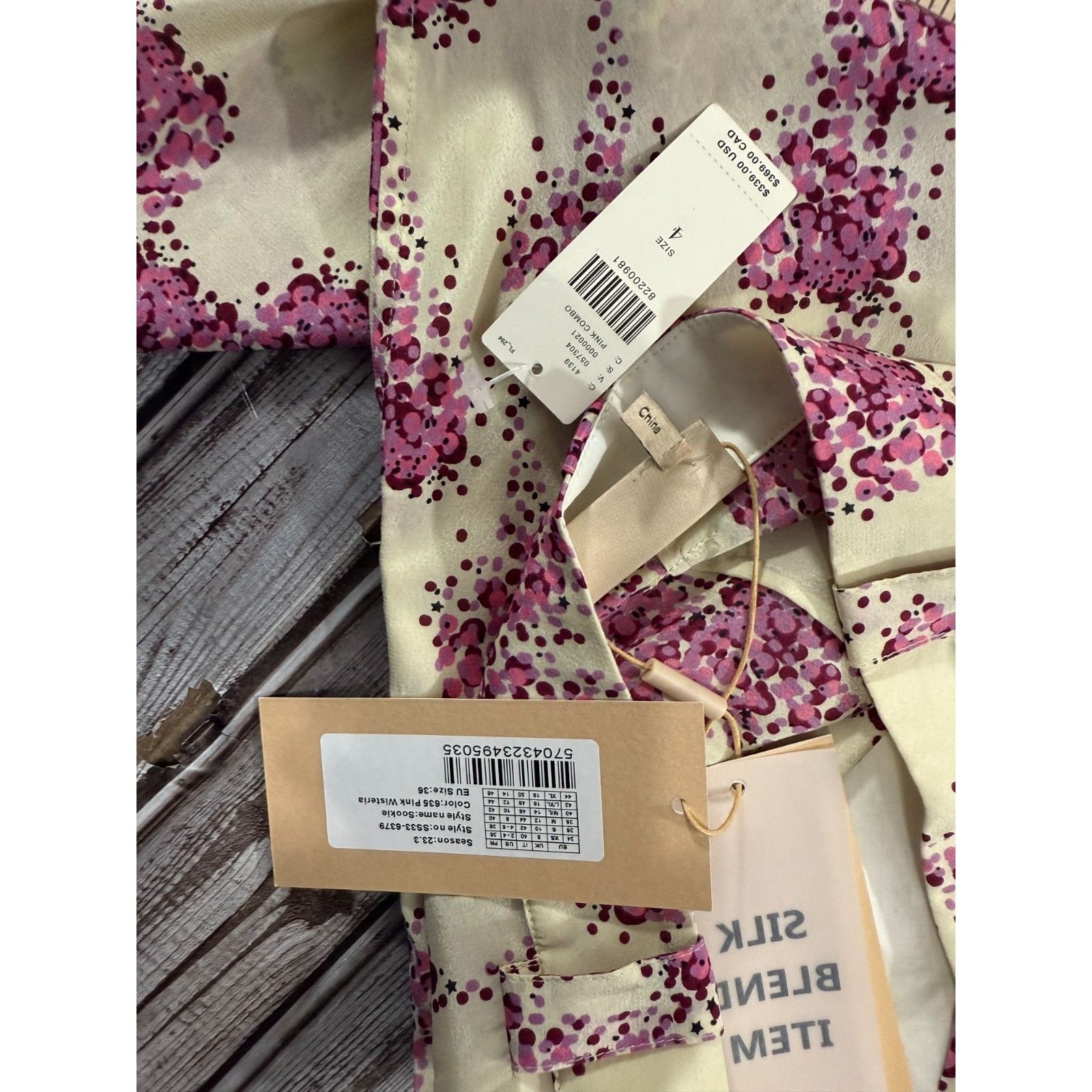 Other Stella Nova Sookie Silk Pants size 4 NWT $339 Anthropologie Size 27" / US 4 / IT 40 - 5 Thumbnail