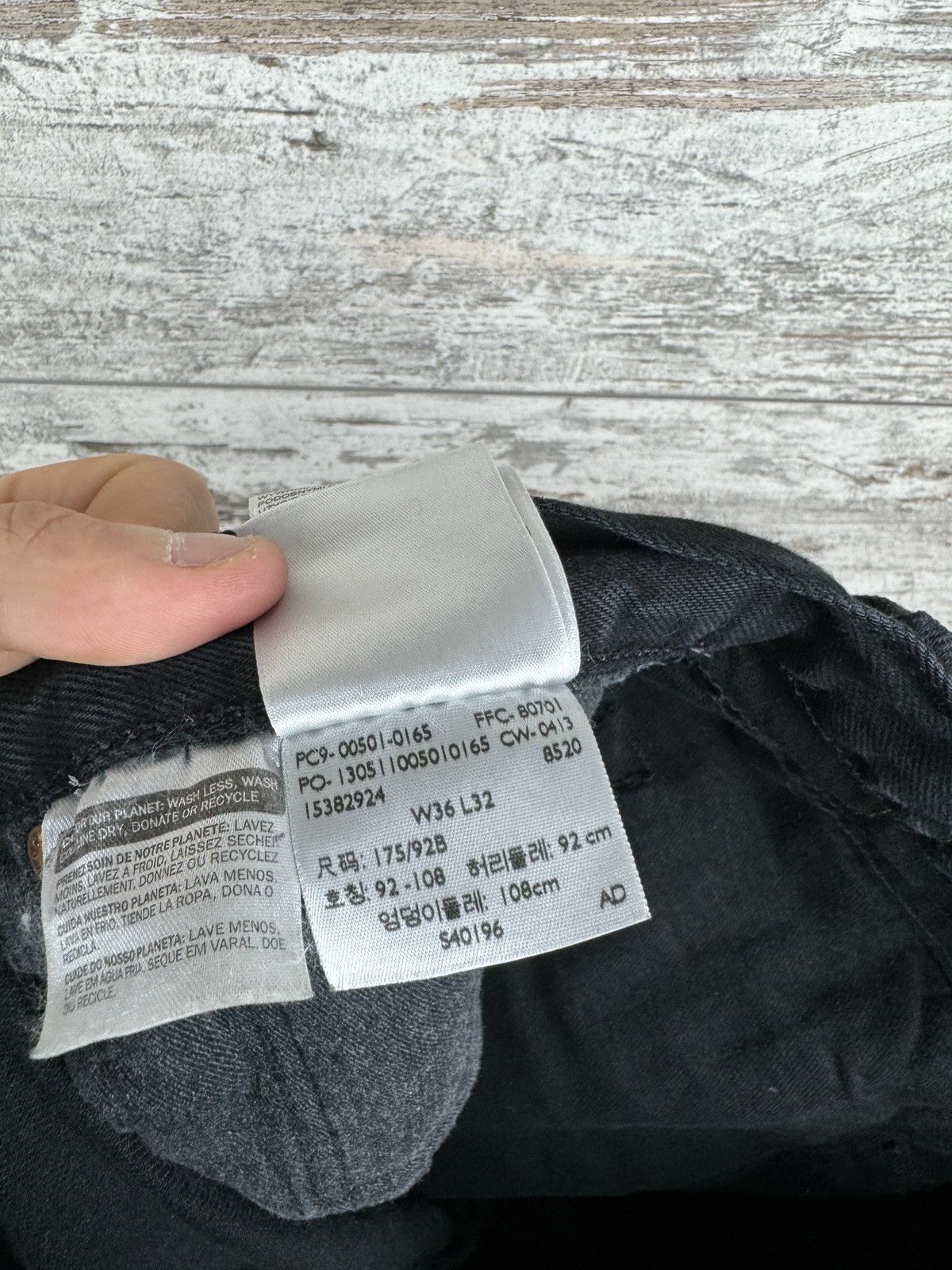 Levi's × Levi's Vintage Clothing × Vintage Mens Vintage Levi’s 501 denim jeans pants black size 36 rare Size US 36 / EU 52 - 9 Thumbnail