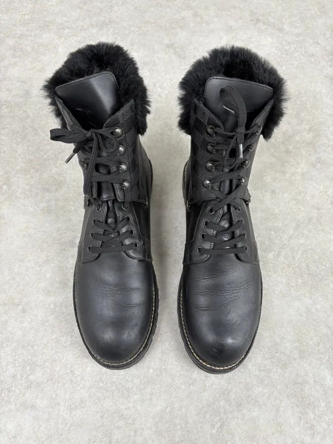 Louis Vuitton Louis Vuitton Black Damier Leather Classy Derby Boots Size US 10.5 / EU 43-44 - 3 Thumbnail