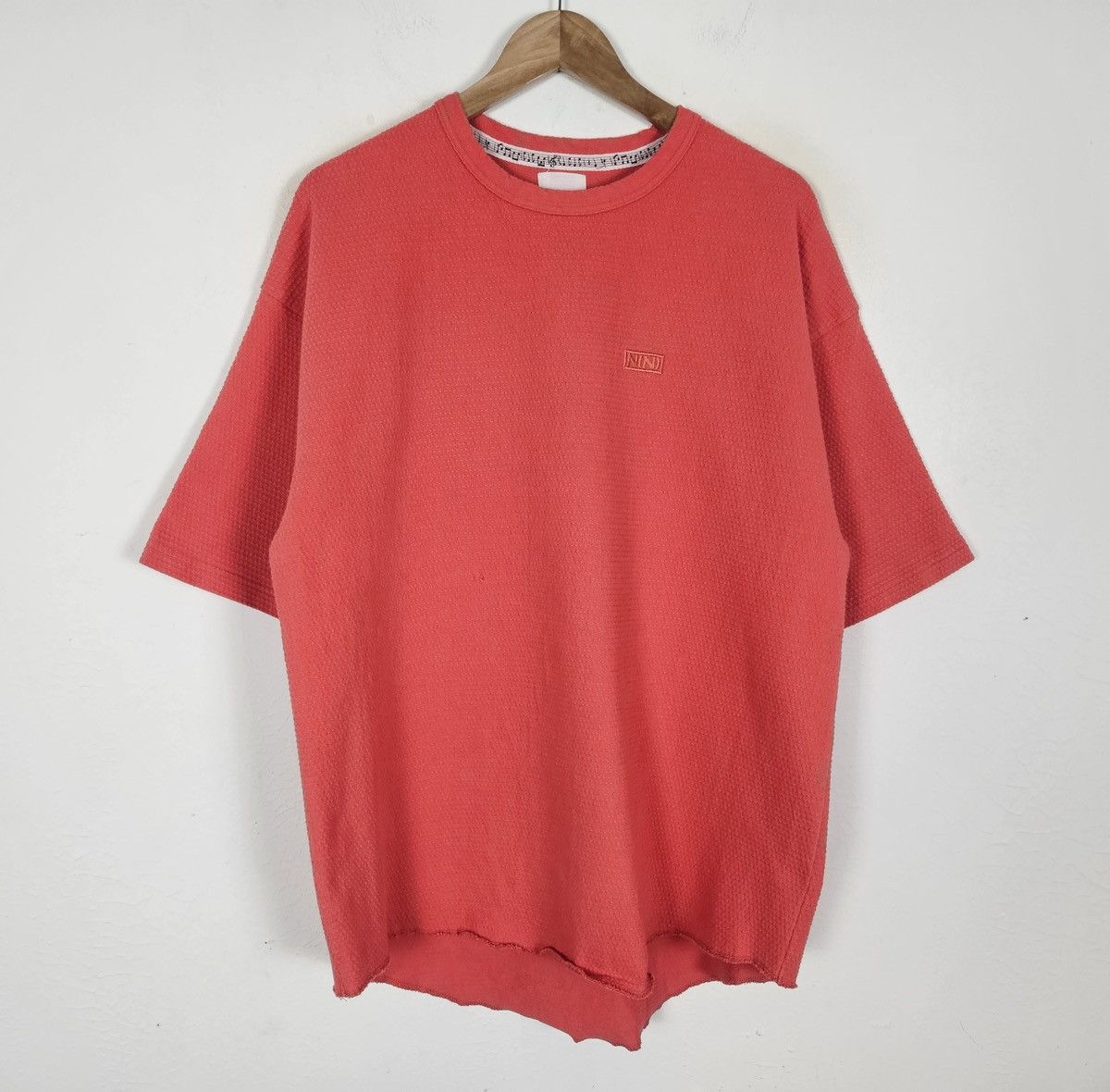Japanese Brand Number Nine Waffle tee shirt Size US L / EU 52-54 / 3 - 2 Thumbnail