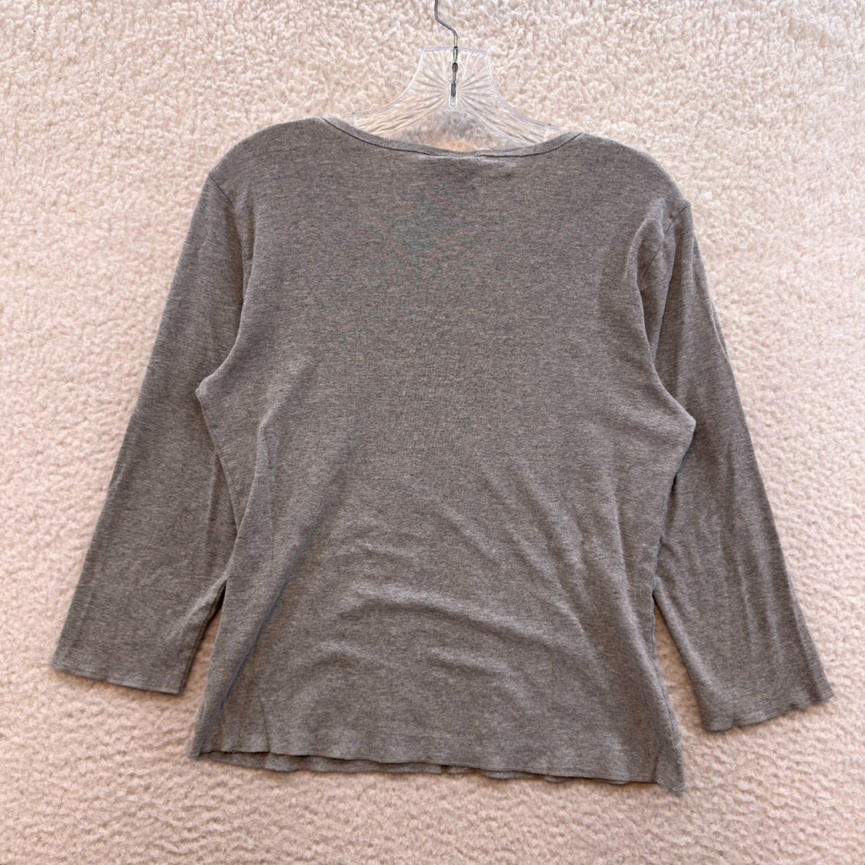 Polo Ralph Lauren VINTAGE Polo Ralph Lauren Shirt L Womens Gray Y2K Grunge Bella Swan Fairy Sporty Size L / US 10 / IT 46 - 2 Thumbnail