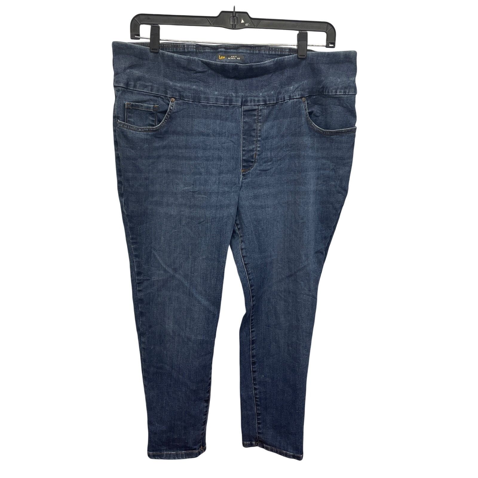 Lee Lee Plus Size 22W Petite Slim Fit Stretch Denim Blue Jeans Size 41" - 1 Thumbnail