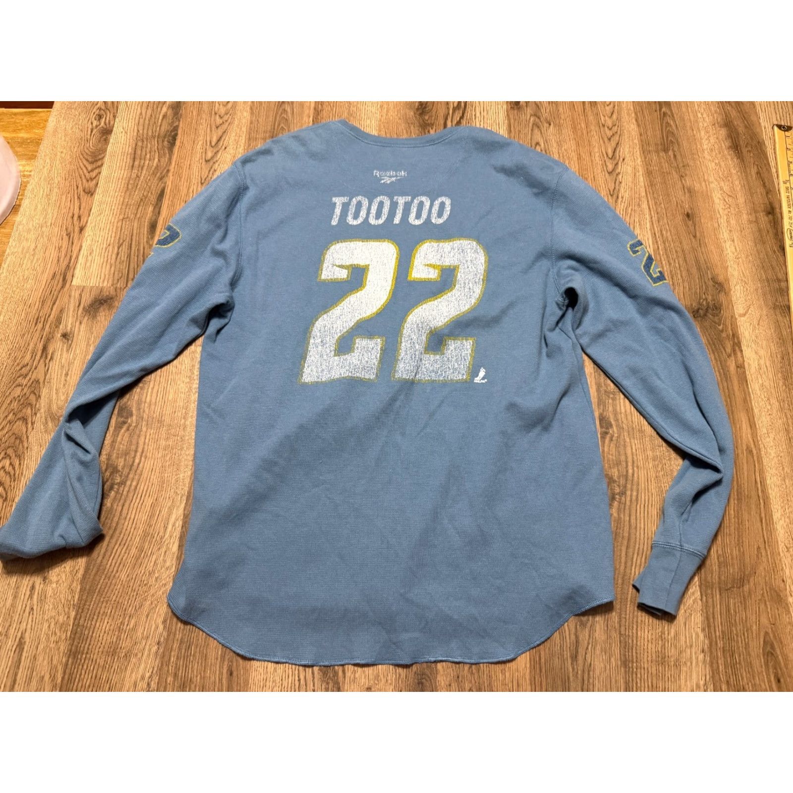 Reebok Reebok Shirt Men's XL Blue Long Sleeve TooToo #22 Size US XL / EU 56 / 4 - 2 Thumbnail