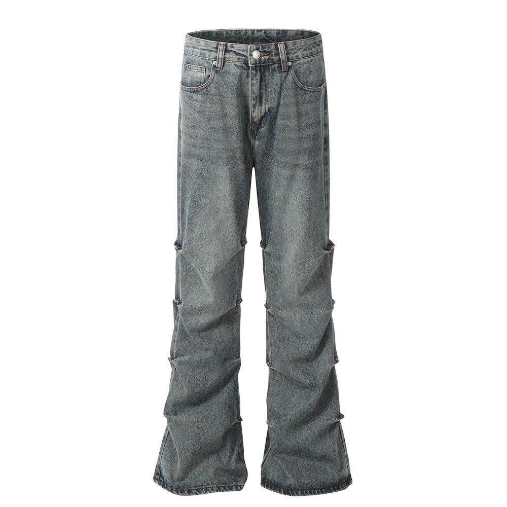 Japanese Brand Punk distressed washed flared jeans for men Size US 32 / EU 48 - 1 Thumbnail