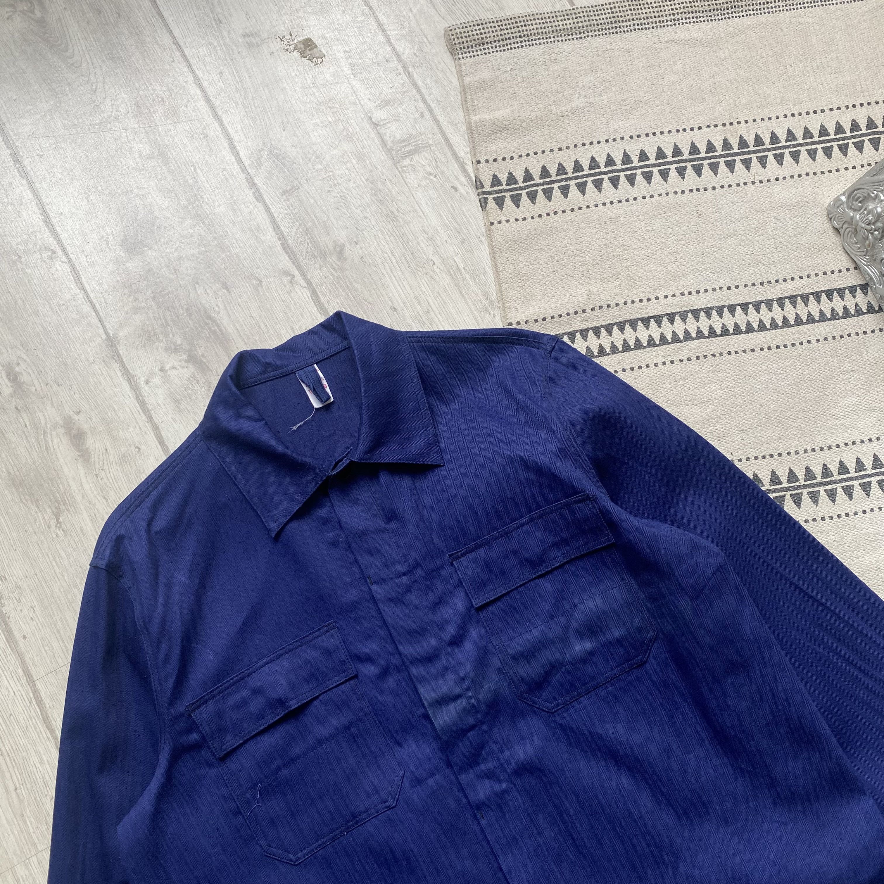 Le Laboureur Vintage 70-80s Snfor French Chore jacket Work overshirt Size US M / EU 48-50 / 2 - 4 Thumbnail