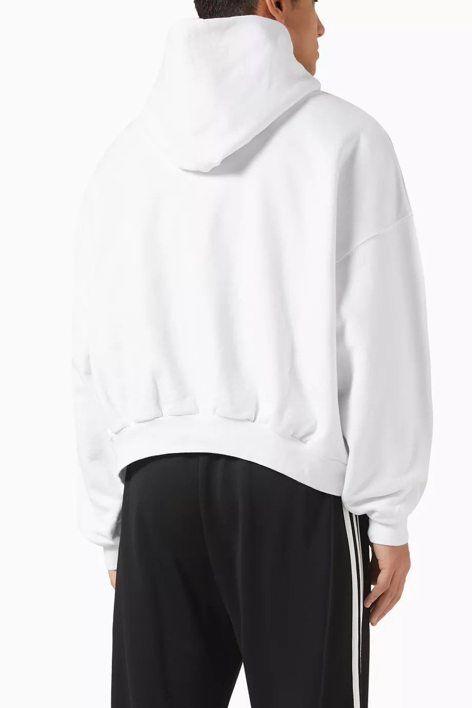 Adidas × Balenciaga o1bcso1str1224 Unisex Large Fit Hoodie in White Size L / US 10 / IT 46 - 8 Thumbnail