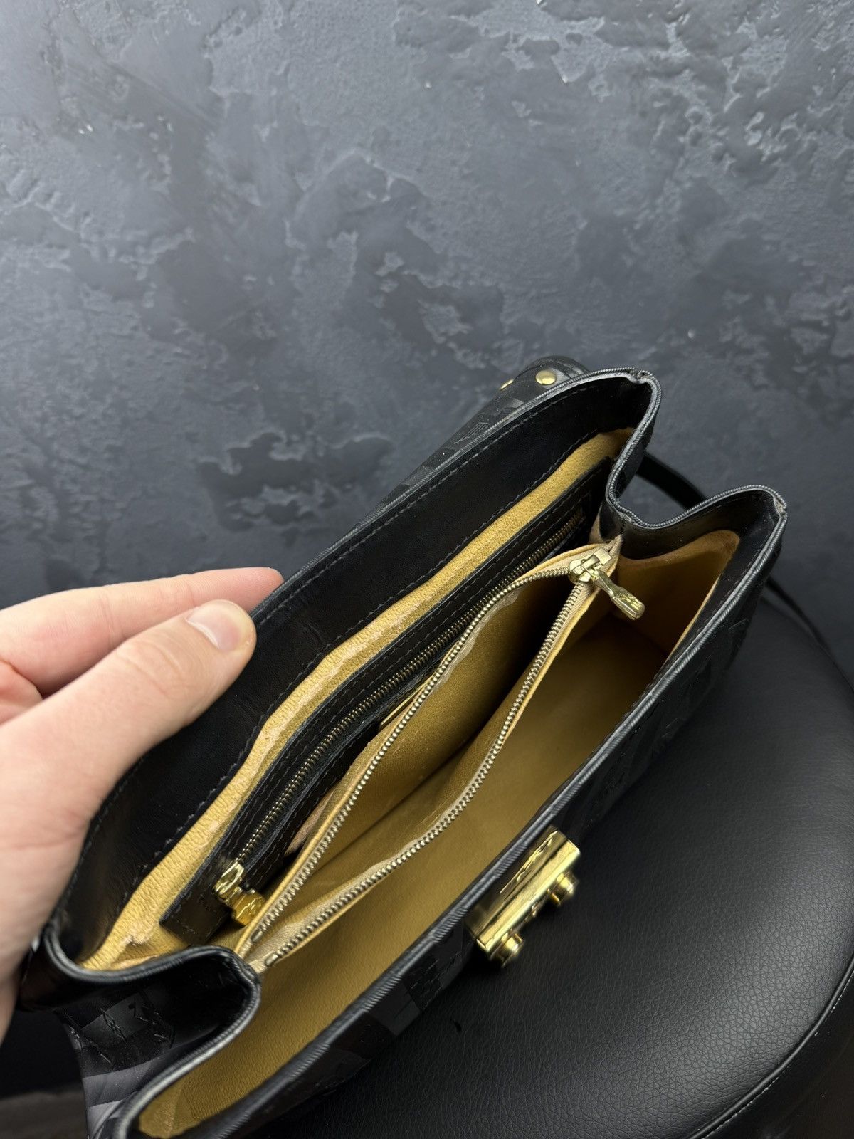 Maison Mollerus Maison Mollerus Leather Women’s Monogram Crossbody Bag Size ONE SIZE - 14 Thumbnail