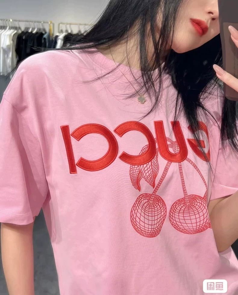 Gucci GucciCherry letter embroidery short-sleeved T-shirt 2503-Ne Size M / US 6-8 / IT 42-44 - 8 Thumbnail