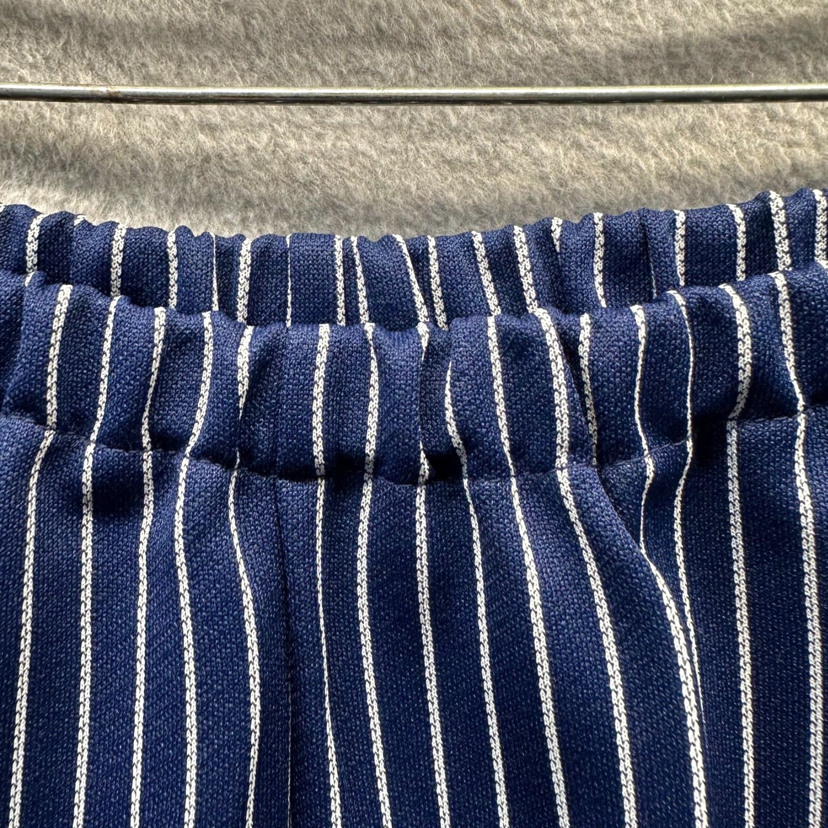 Vintage VINTAGE Queens Way Pants Womens 14 Blue White Stripe 70s Polyester Disco Ladies Pants Dress Pants Womens 14 Blue Stripe 70s Queen Size 36" / US 14 / IT 50 - 5 Thumbnail