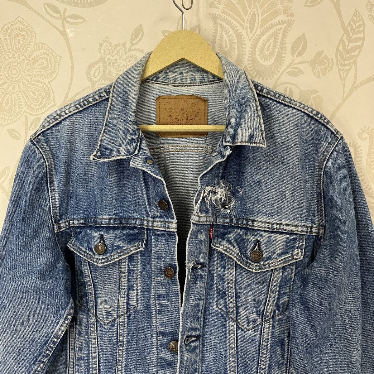 LVC × Levi's Vintage Clothing × Vintage Vintage Levis Trucker Denim Jacket Distressed Skull Patches Size US M / EU 48-50 / 2 - 24 Thumbnail