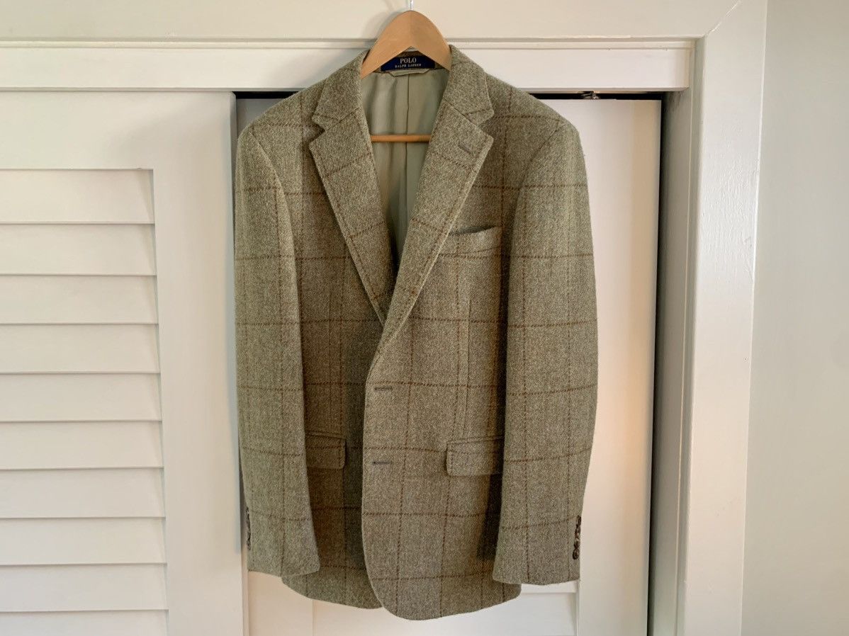 Polo Ralph Lauren Polo Ralph Lauren wool tweed 2-button blazer Size 38R - 1 Thumbnail