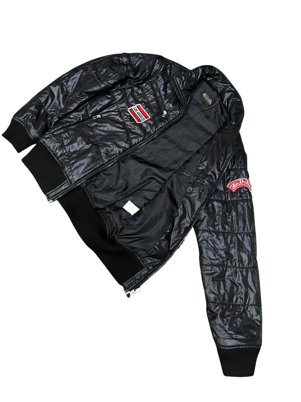 Von Dutch Vintage Von Dutch Quilted Puffer Jacket Black Los Angeles Size US S / EU 44-46 / 1 - 10 Thumbnail