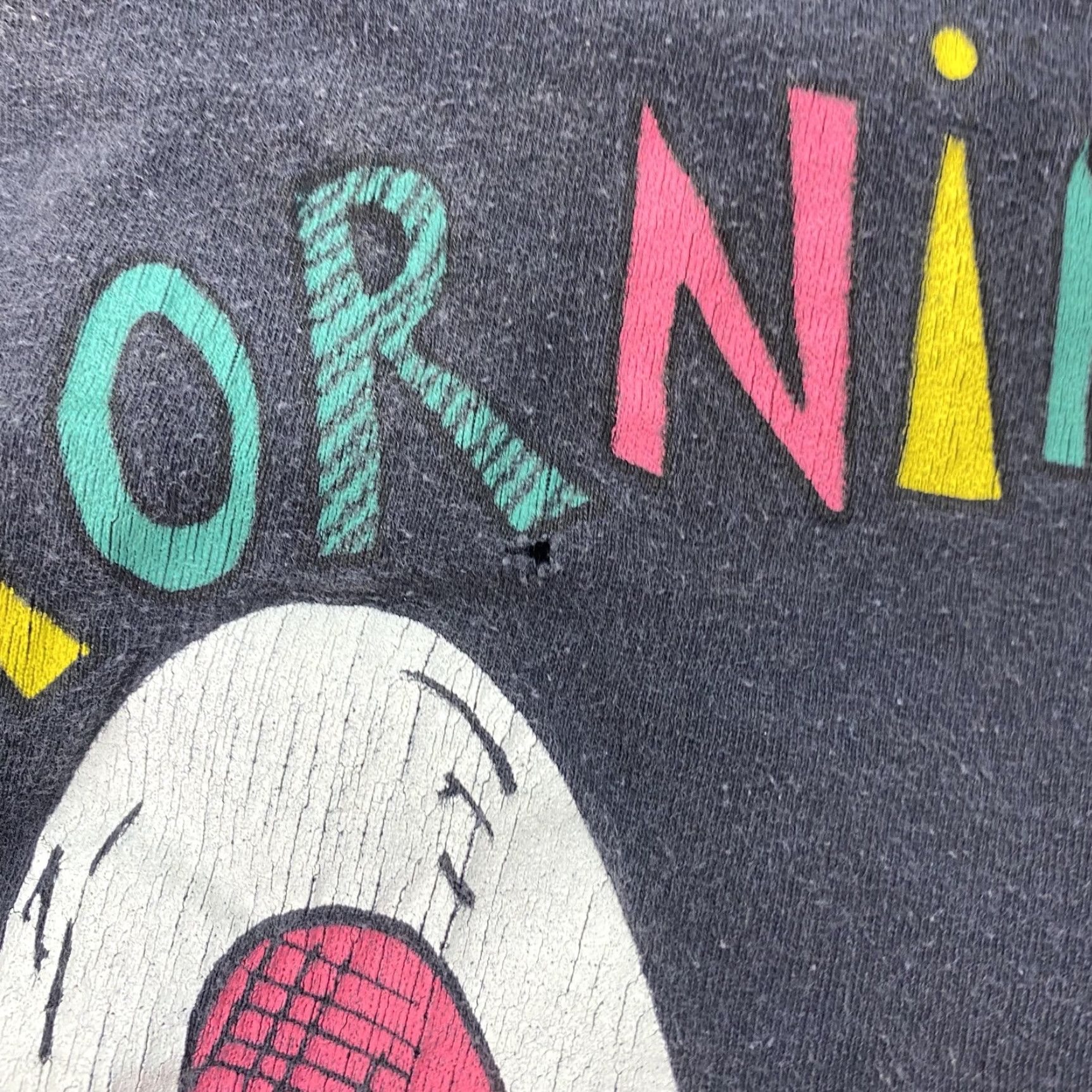 Vintage VINTAGE Claudia Phillips Shirt Mens XL Black Short Sleeve Graphic Print Crew Neck 90s Grumpy Morning Bunny Size US XL / EU 56 / 4 - 4 Thumbnail