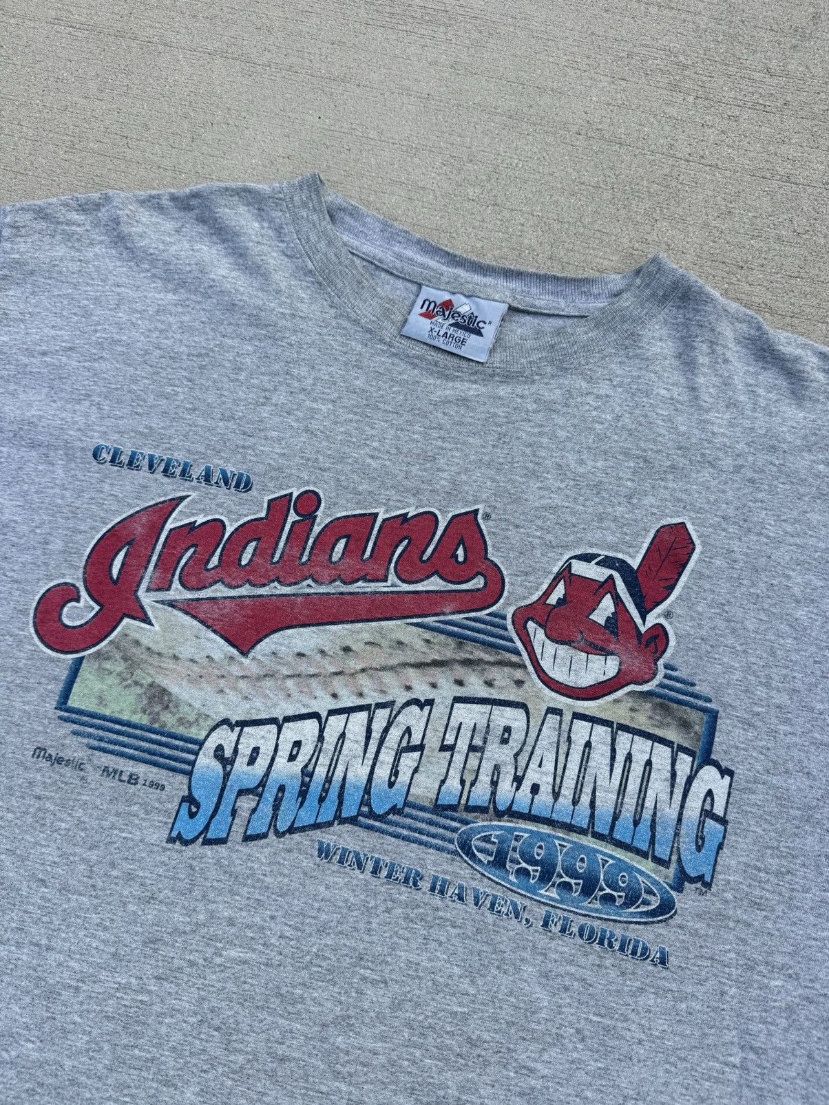 MLB × Majestic × Vintage 1999 Cleveland Indians Spring Training 90s vintage Majestic Size US XL / EU 56 / 4 - 2 Thumbnail