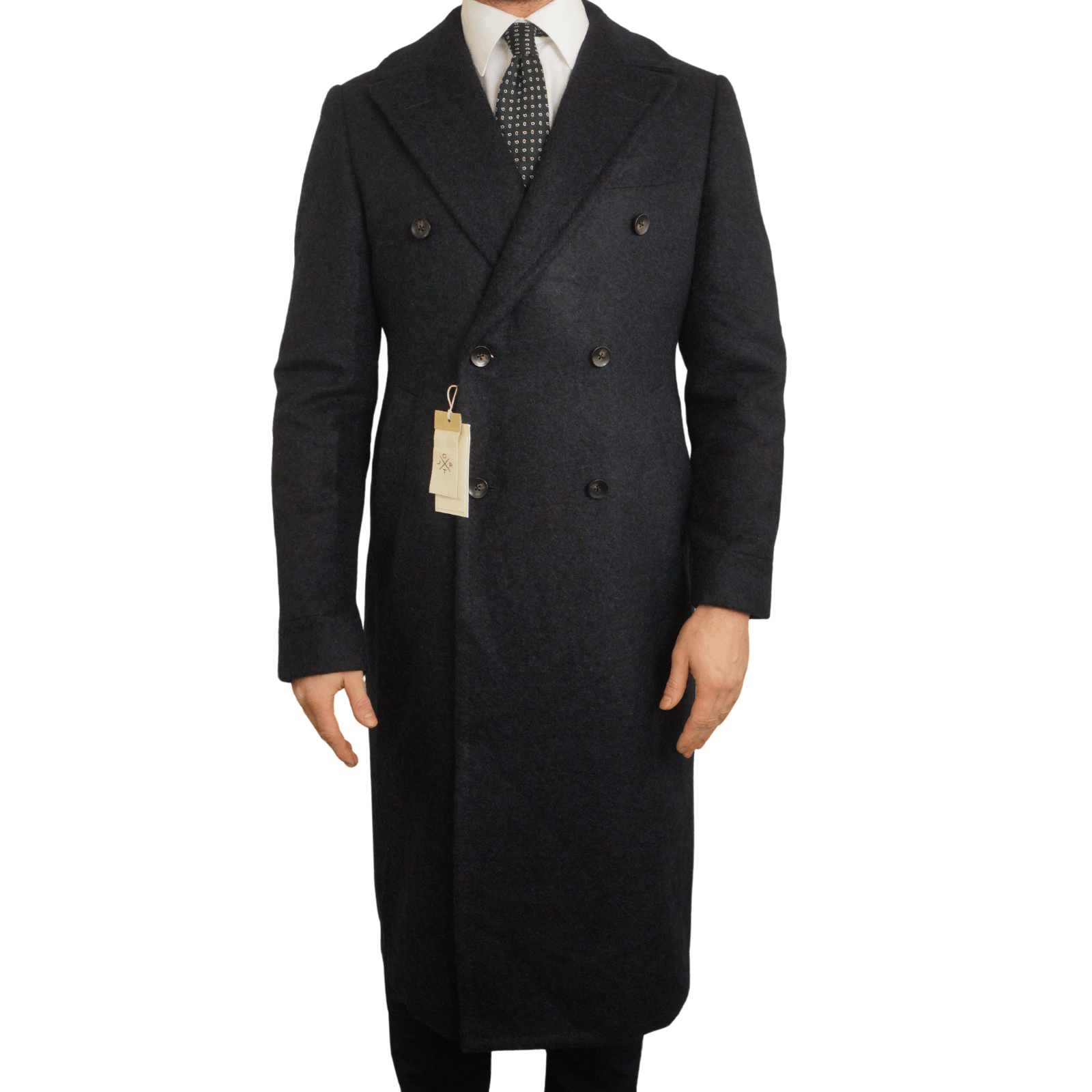 image of Men Suitsupply Merano Coat Navy Double Breasted Uk/us40 Eu50 in Navy Blue (Size Medium)