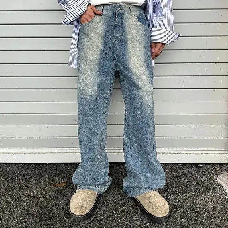 Japanese Brand Retro wide leg loose inverted pocket jeans Size US 30 / EU 46 - 1 Thumbnail