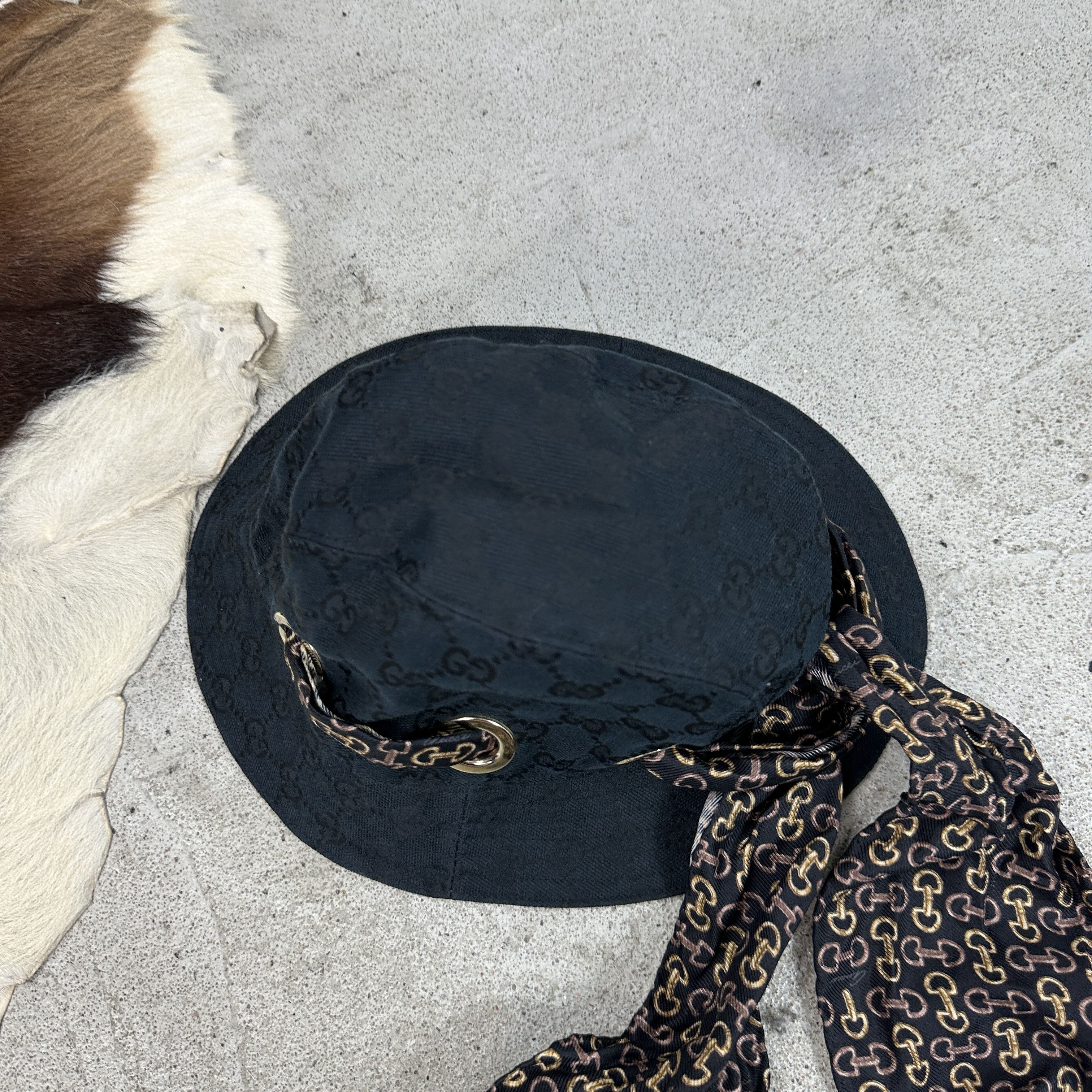 Gucci × Vintage Vintage 00s Old Money Gucci Monogram Bucked Hat Size ONE SIZE - 5 Thumbnail