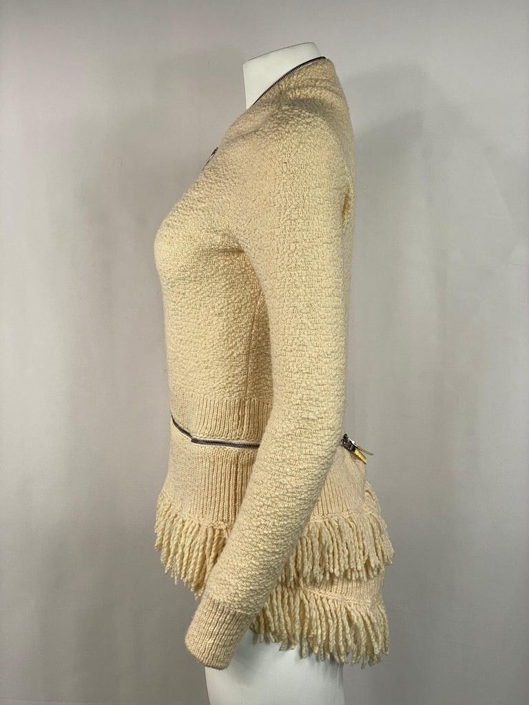 Alexander McQueen Vintage 2000s Bumster Zip Cardigan Size S / US 4 / IT 40 - 8 Thumbnail
