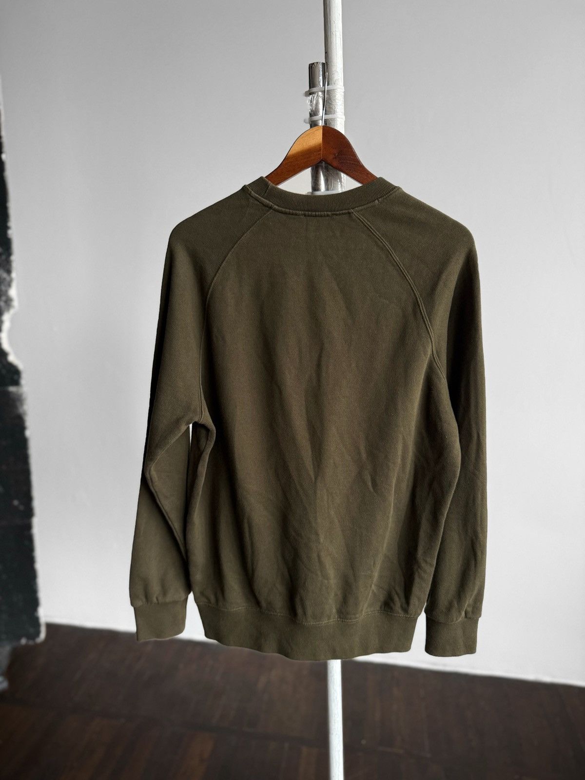 Maison Kitsune Maison Kitsune Mens Olive Palais Royal Logo Print Sweatshirt Size US M / EU 48-50 / 2 - 3 Thumbnail
