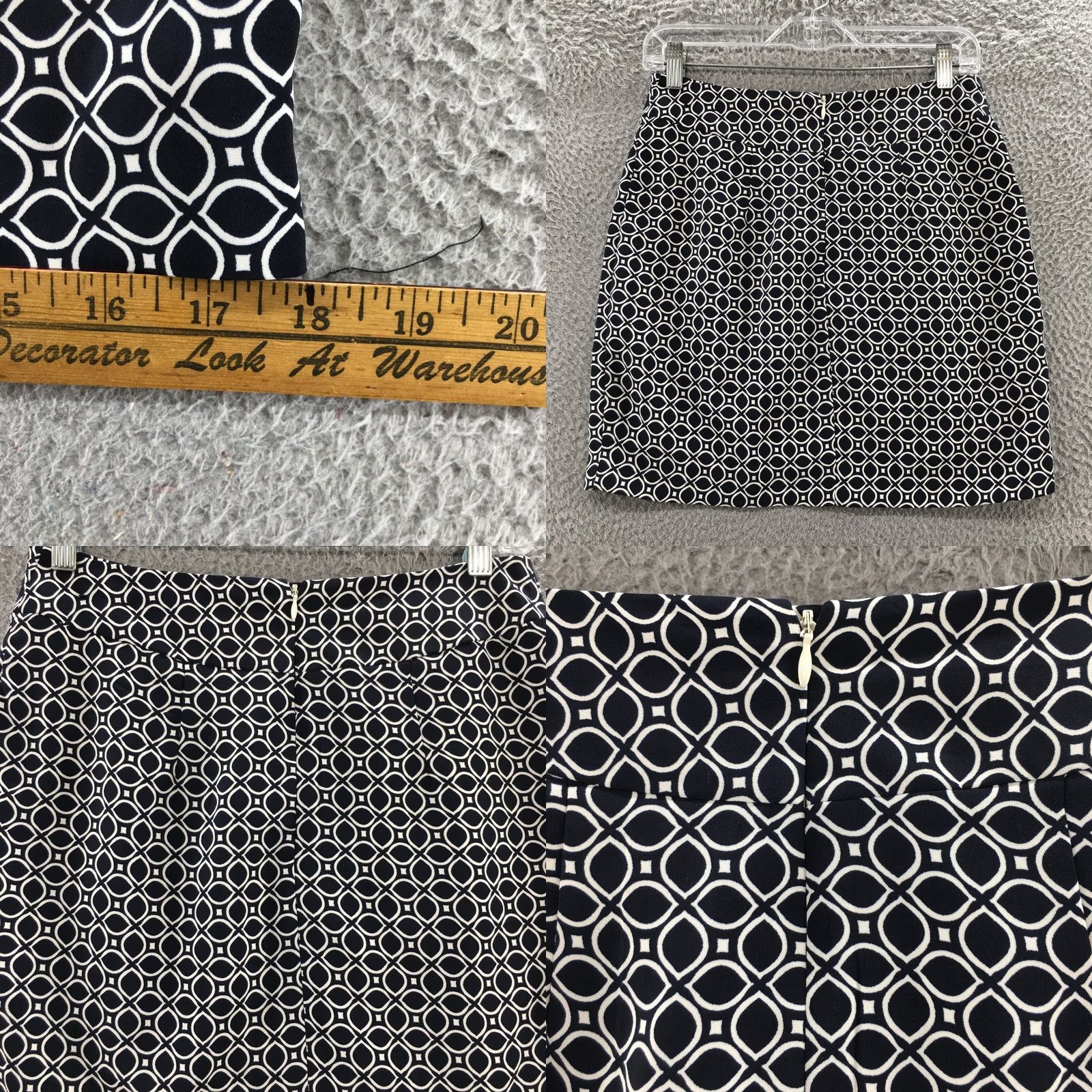 Banana Republic Banana Republic Mini Skirt Womens 2 Multicolor Floral Print Flat Front Zip Short Size 26" / US 2 / IT 38 - 8 Thumbnail