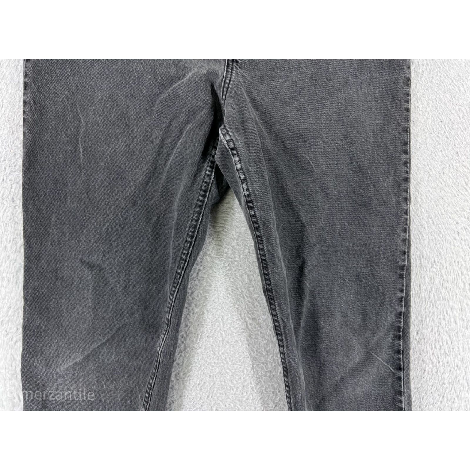 Gloria Vanderbilt VINTAGE Gloria Vanderbilt Women’s Jeans Black Denim 28W 28L High Rise Stretch Cotton Blend 5-Pocket Design Tapered 14 Regular Womens Jeans Size 36" / US 14 / IT 50 - 5 Thumbnail