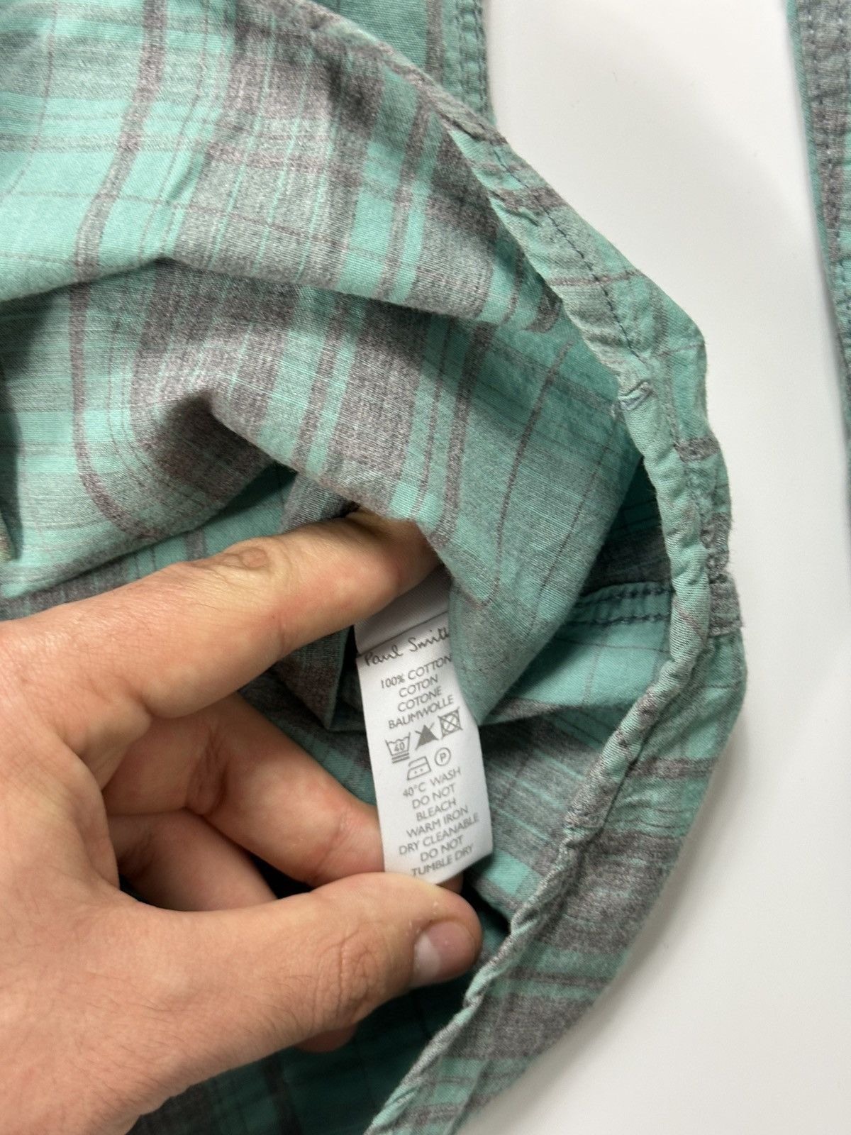 Paul Smith Paul Smith Checked Shirt Men's Green Size US L / EU 52-54 / 3 - 9 Thumbnail