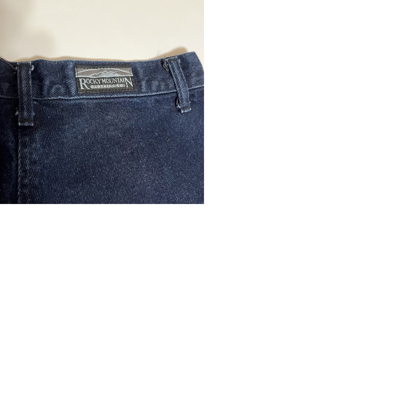 Vintage Vintage Rocky Mountain Jeans Women’s 11/30x36 Cross Over Flaps Blue 1990s Juniors 26x36 100% cotton Mexico Mens Girls Womens Size 32" / US 10 / IT 46 - 9 Thumbnail