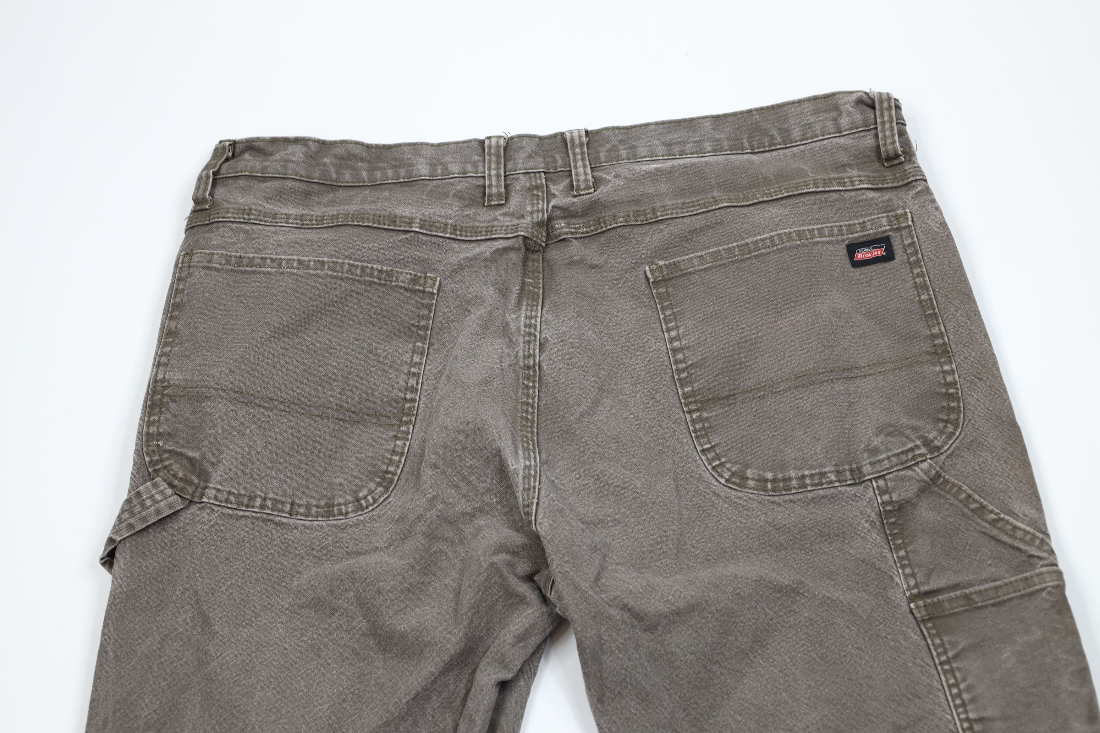 Dickies Vintage Dickies Spell Canvas Wide Leg Dungaree Pants Breen Size US 40 / EU 56 - 9 Thumbnail