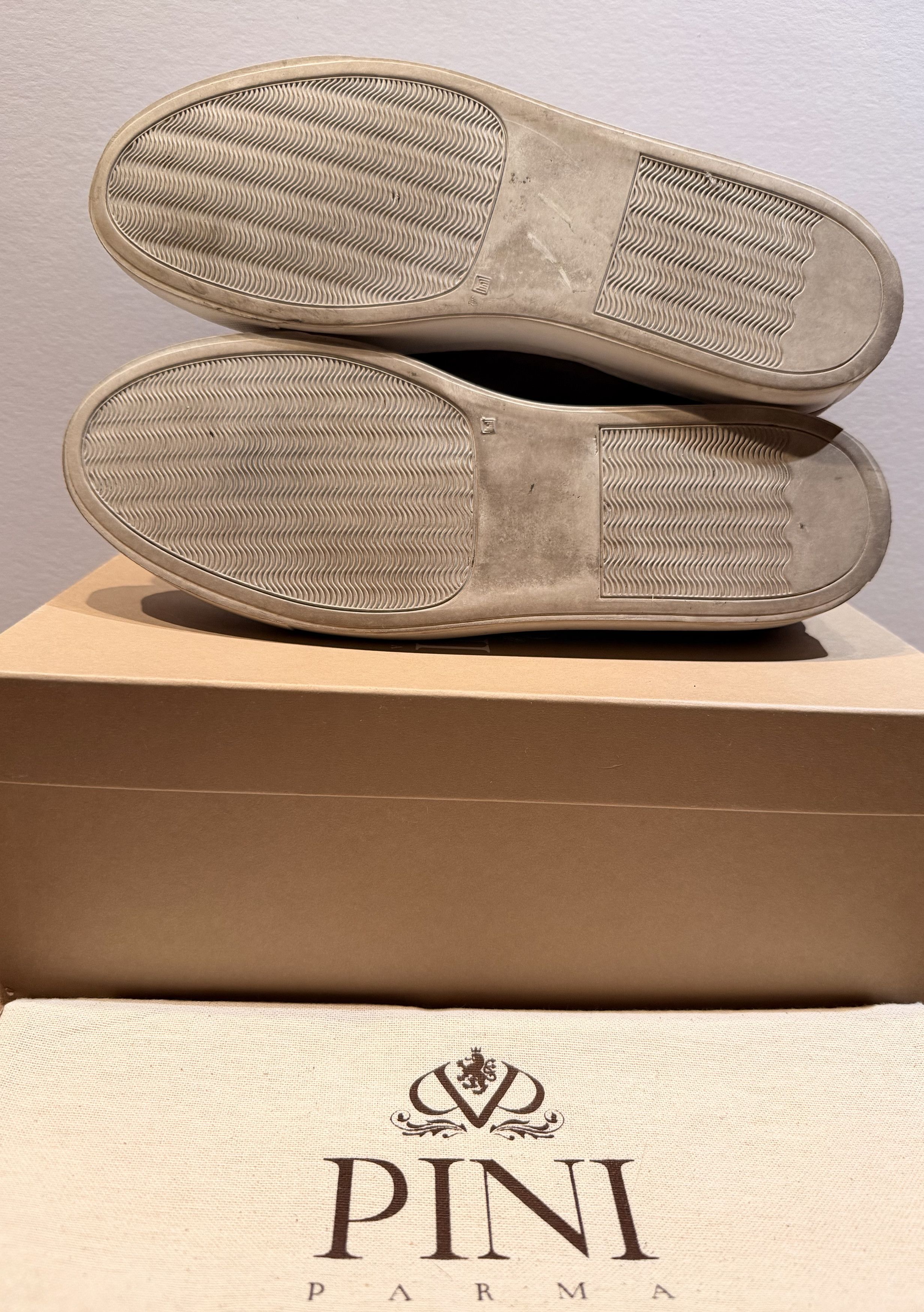 Pini Parma Chocolate Brown Suede Sneakers Size 43 (US 10) Size US 10 / EU 43 - 4 Thumbnail
