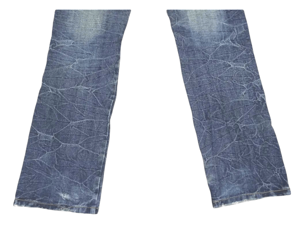 Japanese Brand Chouette Japan Mud Wash Minimalist Flare Jeans Size US 29 - 4 Thumbnail