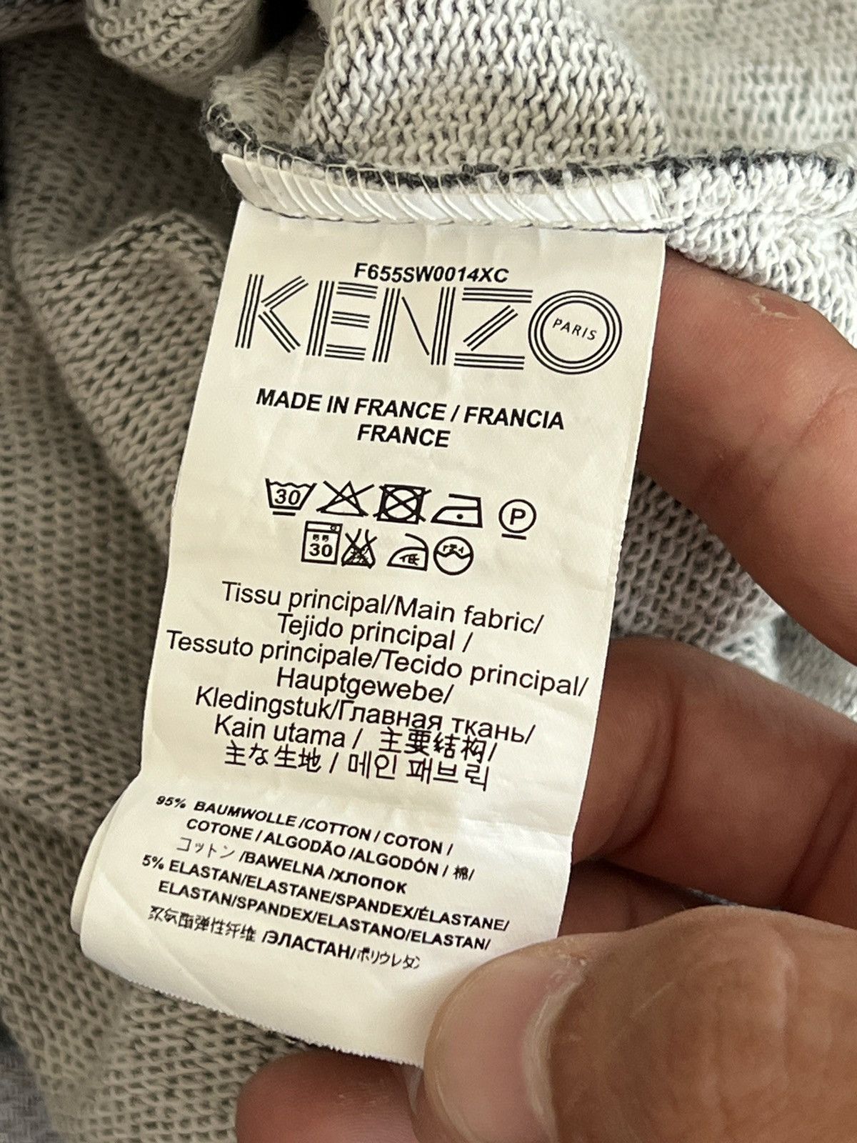Kenzo 🔥 Kenzo big logo dark grey sweatshirt mens S Size US S / EU 44-46 / 1 - 4 Thumbnail