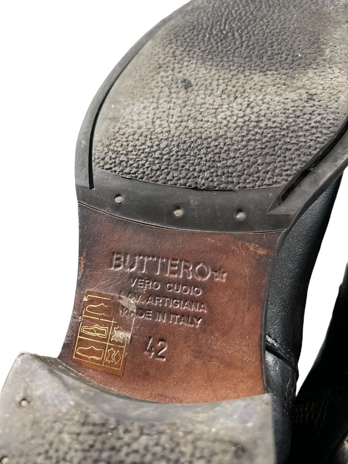Buttero Buttero 🇮🇹 Side Zipper Patina Leather Boots Size US 9 / EU 42 - 9 Thumbnail