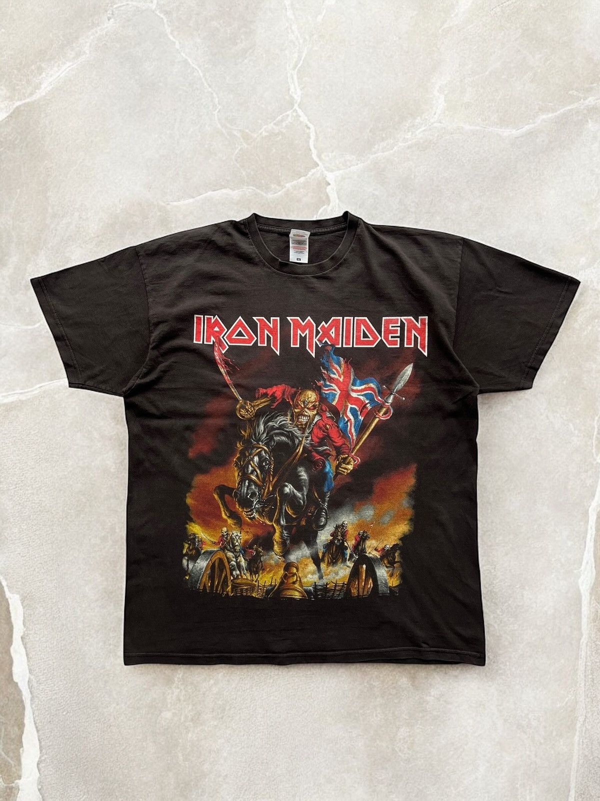 Band Tees × Iron Maiden × Vintage IRON MAIDEN 2014 England Tour Vintage tee T shirt skull y2k Size US XL / EU 56 / 4 - 3 Thumbnail