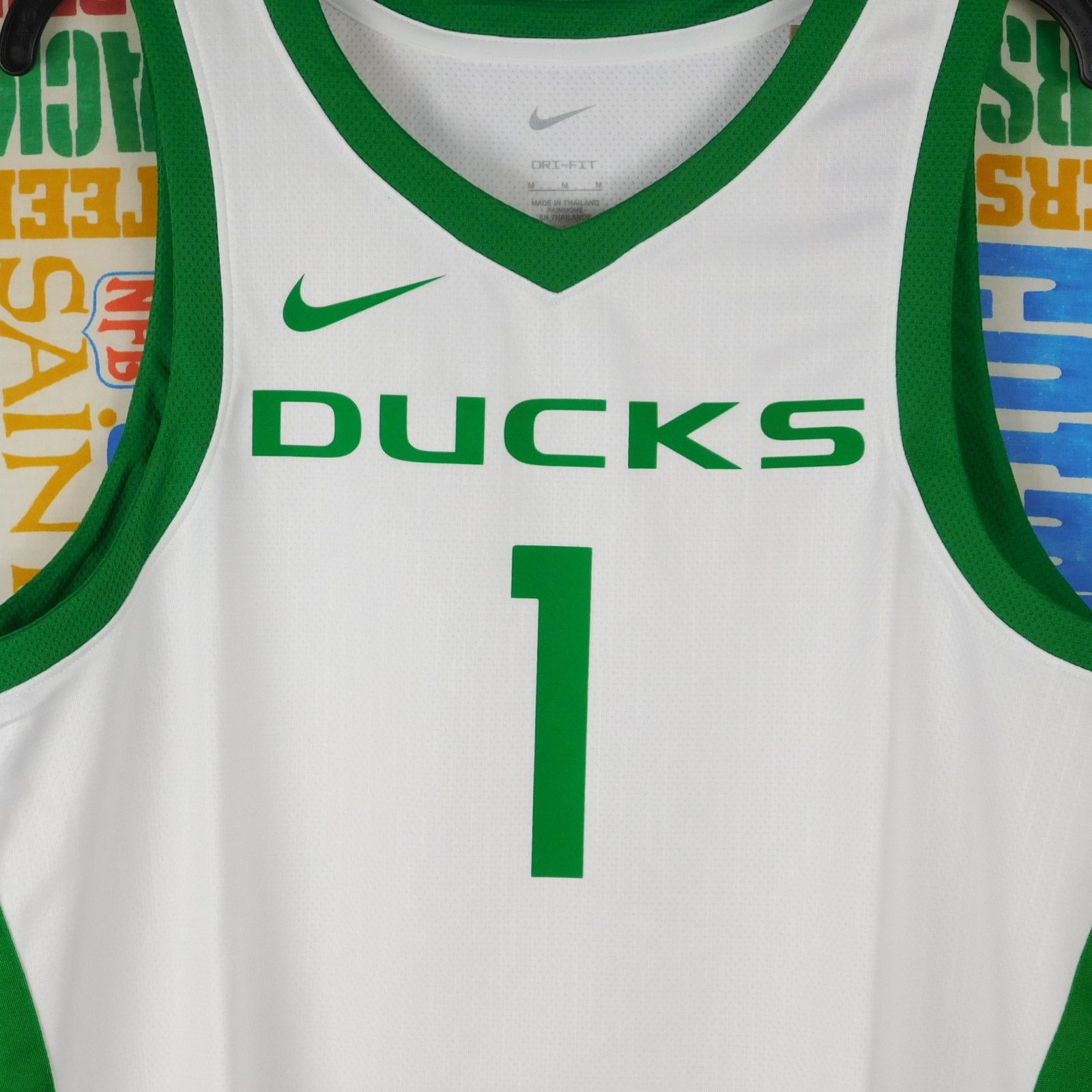 Nike Nike Oregon Ducks Basketball Jersey Size M NWT White Green Size US M / EU 48-50 / 2 - 6 Thumbnail