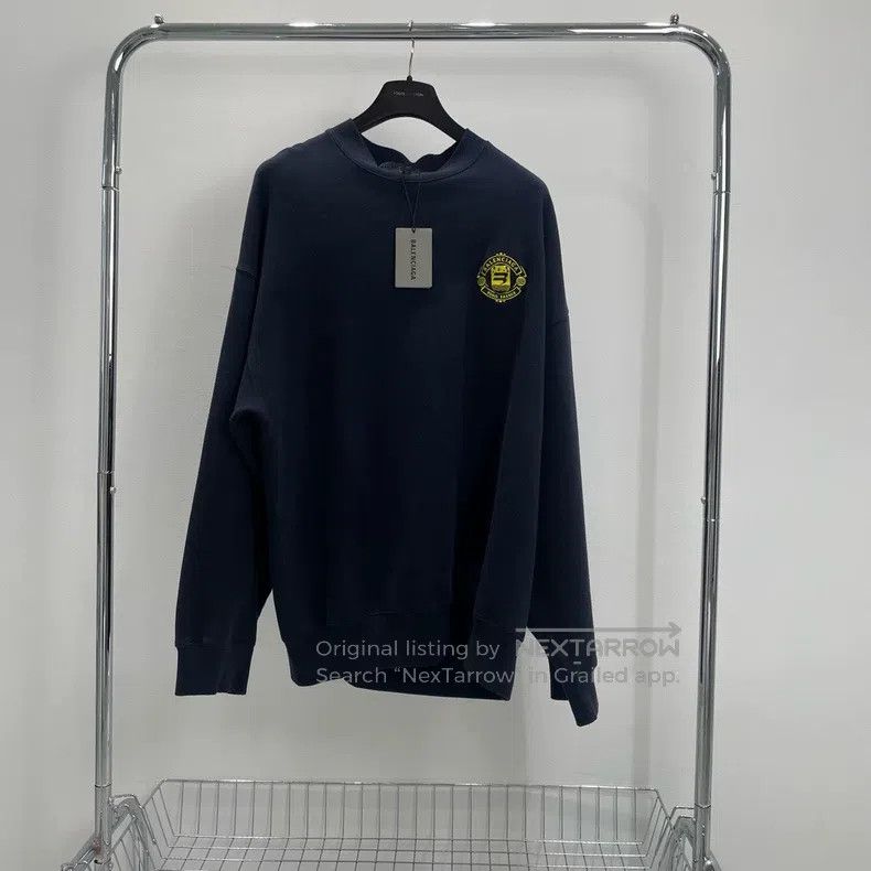 Other Balenciaga Chest Embroidered Logo Sweatshirt Size US M / EU 48-50 / 2 - 1 Thumbnail