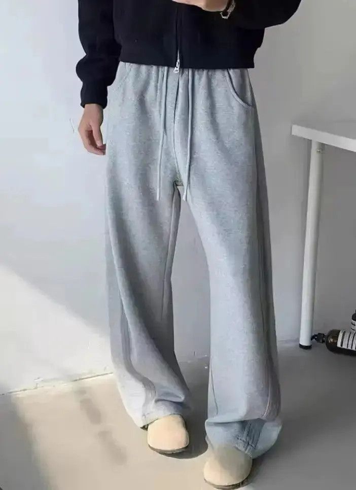 Japanese Brand Grey loose fit sweatpants baggy Size US 32 / EU 48 - 6 Thumbnail