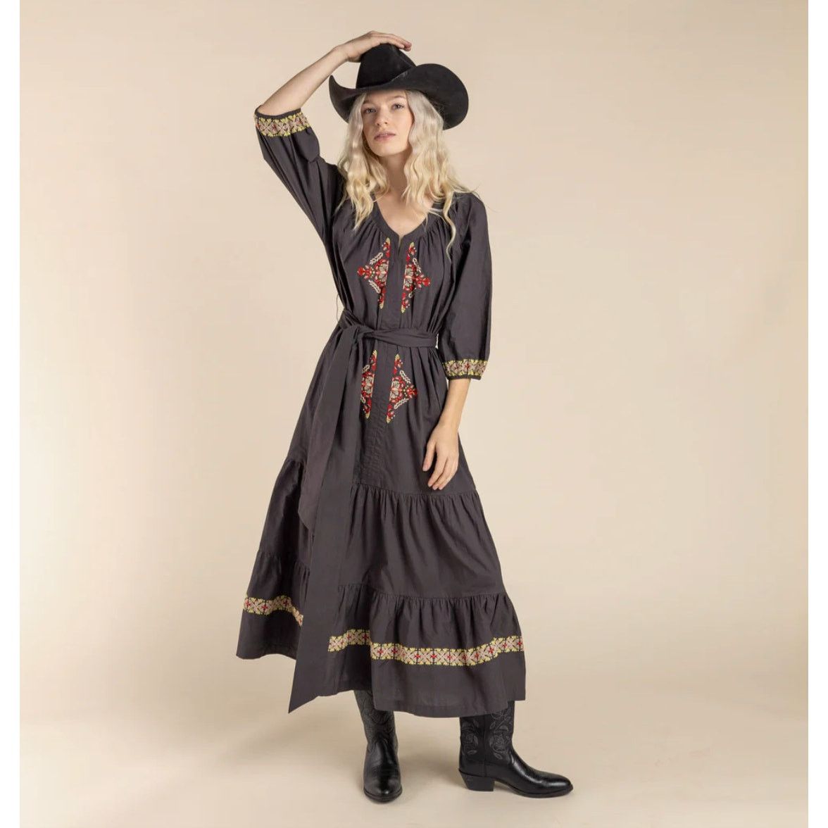 Other Sendero Provisions Mariana Dress Gray Size S / US 4 / IT 40 - 2 Thumbnail