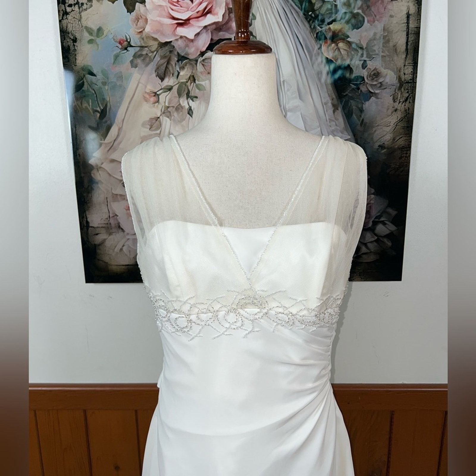 Other Beautiful Vintage Y2K Maggie Sottero Chiffon Wedding Gown! Size XL / US 12-14 / IT 48-50 - 3 Thumbnail