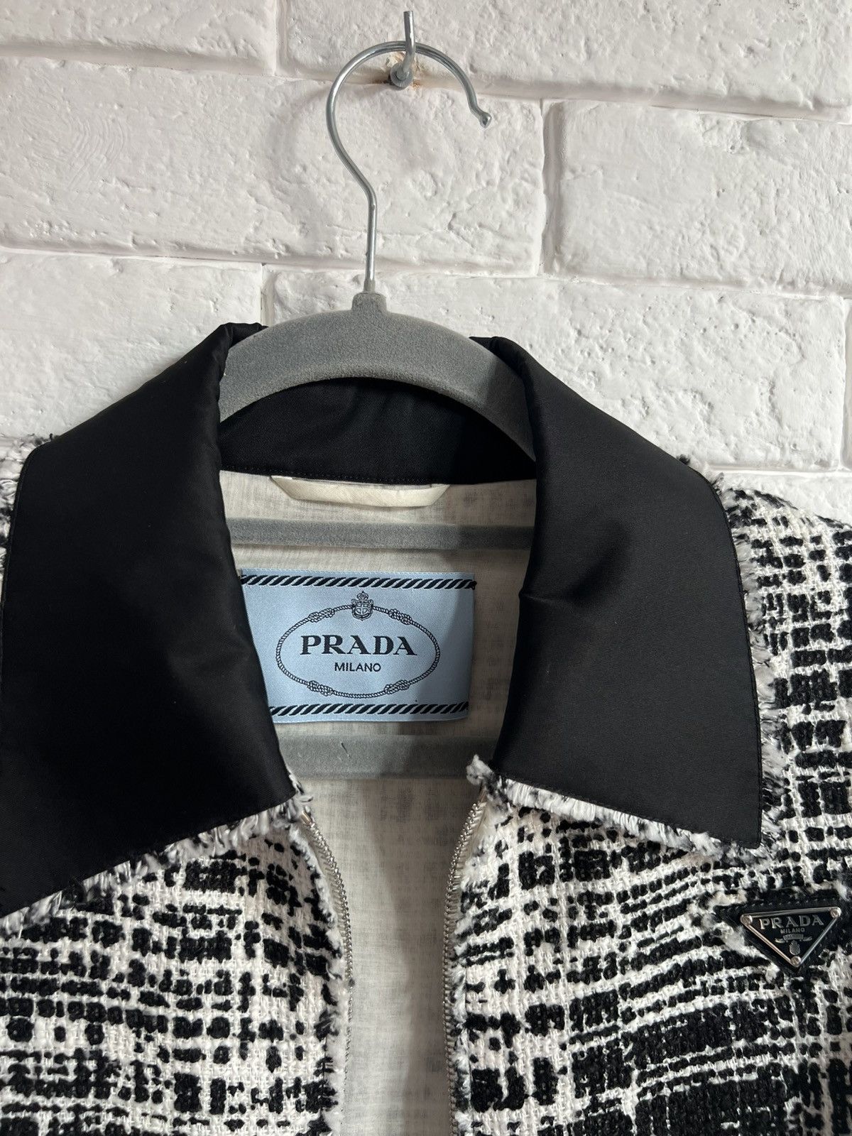 Prada Prada tweed cropped jacket Size S / US 4 / IT 40 - 6 Thumbnail