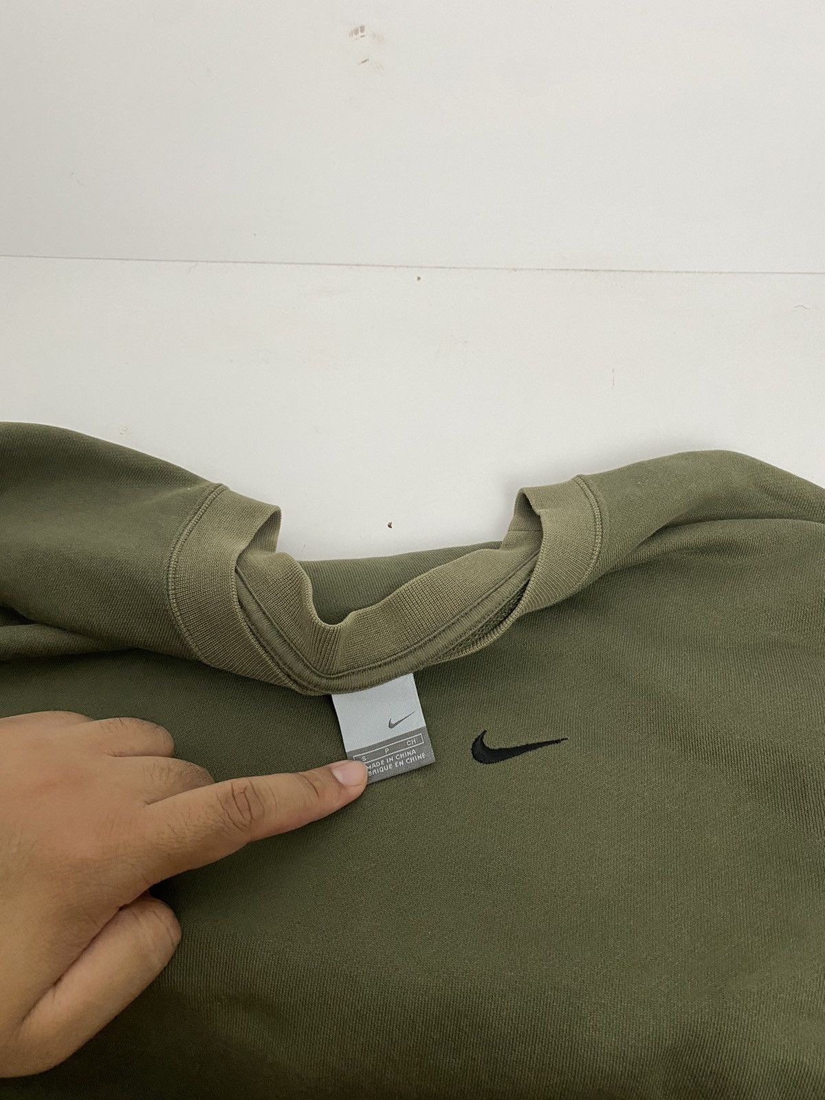 Nike RARE 🔥Vintage Y2K Nike Small Swoosh Sweatshirt Size US S / EU 44-46 / 1 - 5 Thumbnail