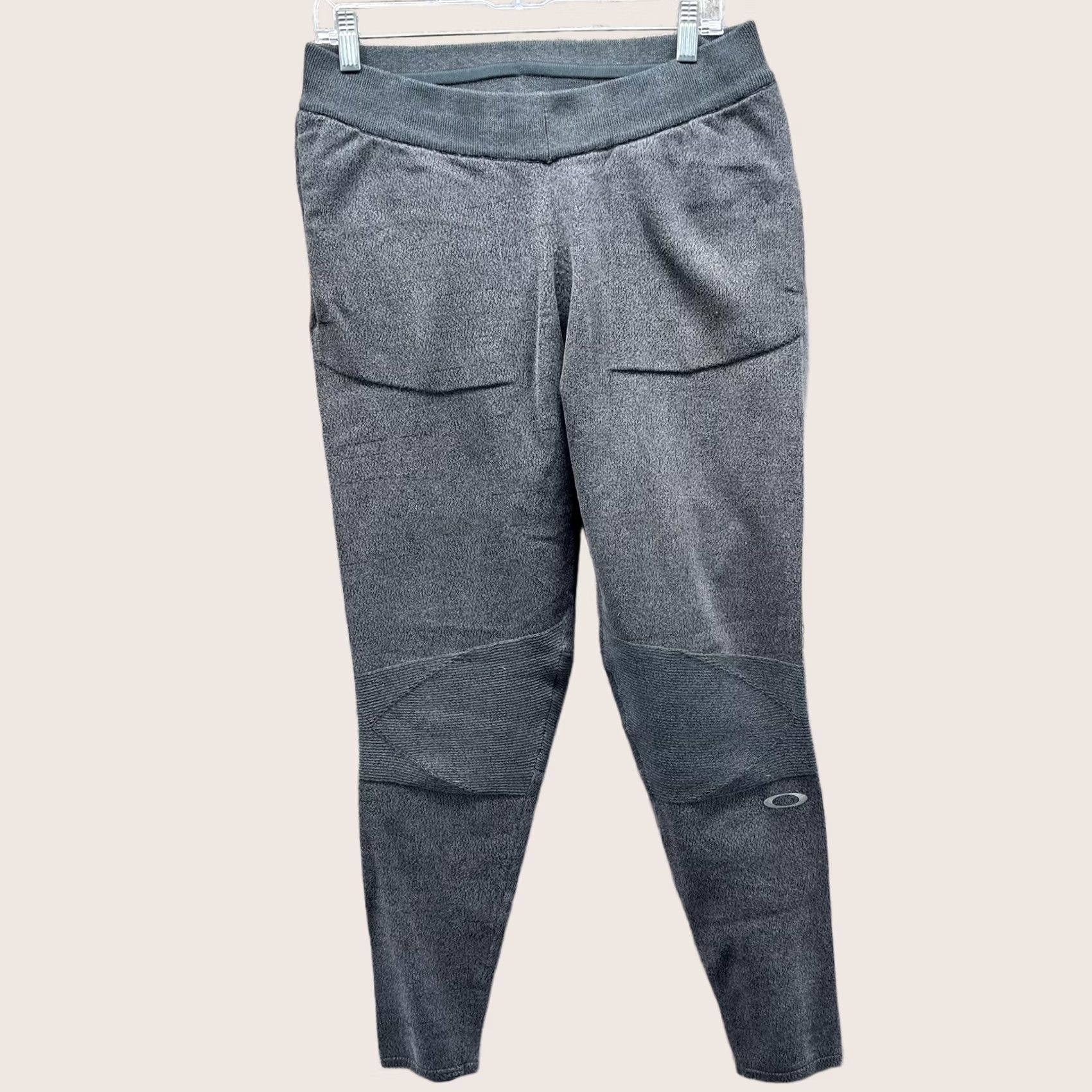 Oakley Oakley Jogger Pants Womens Medium Gray Knit Elastic Waist Zip Pocket Athletic Size 32" / US 10 / IT 46 - 1 Thumbnail
