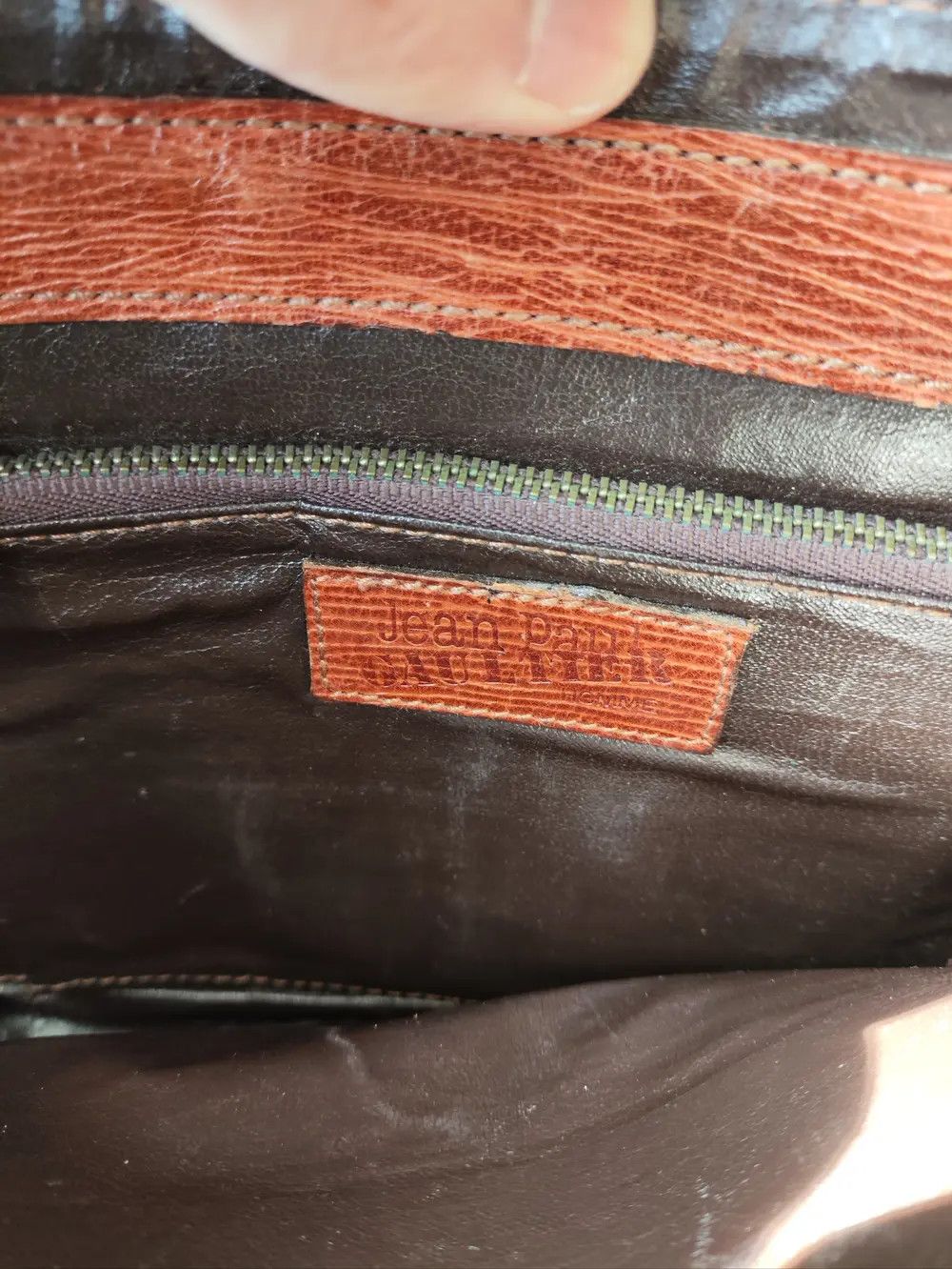 Jean Paul Gaultier Archive metal logo leather handbag Size ONE SIZE - 4 Thumbnail
