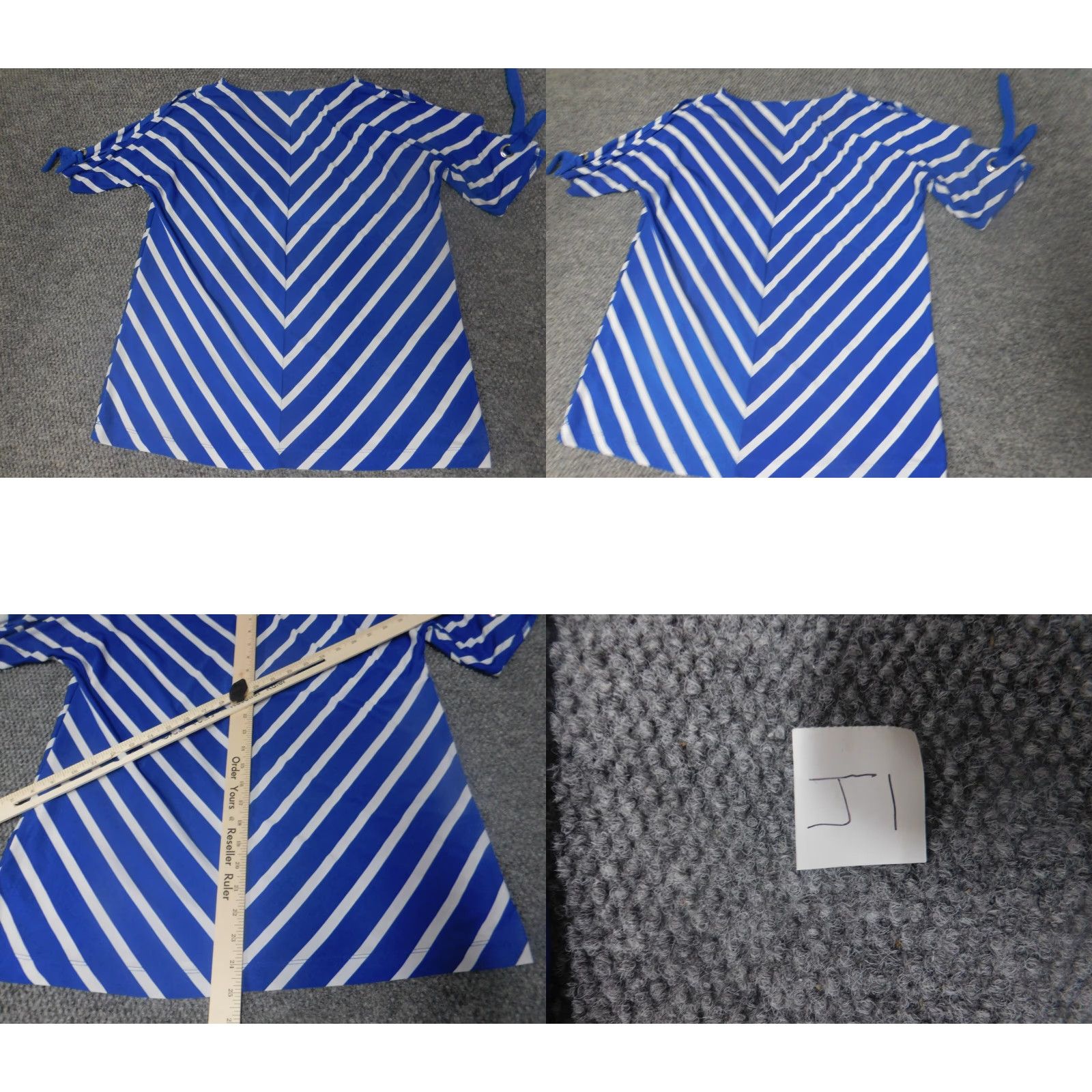 Croft & Barrow Croft & Barrow Womens Blouse S Blue Striped Crew Neck Pullover Short Sleeve Casual Regular Polyester Rayon Top Shirt Size S / US 4 / IT 40 - 9 Thumbnail