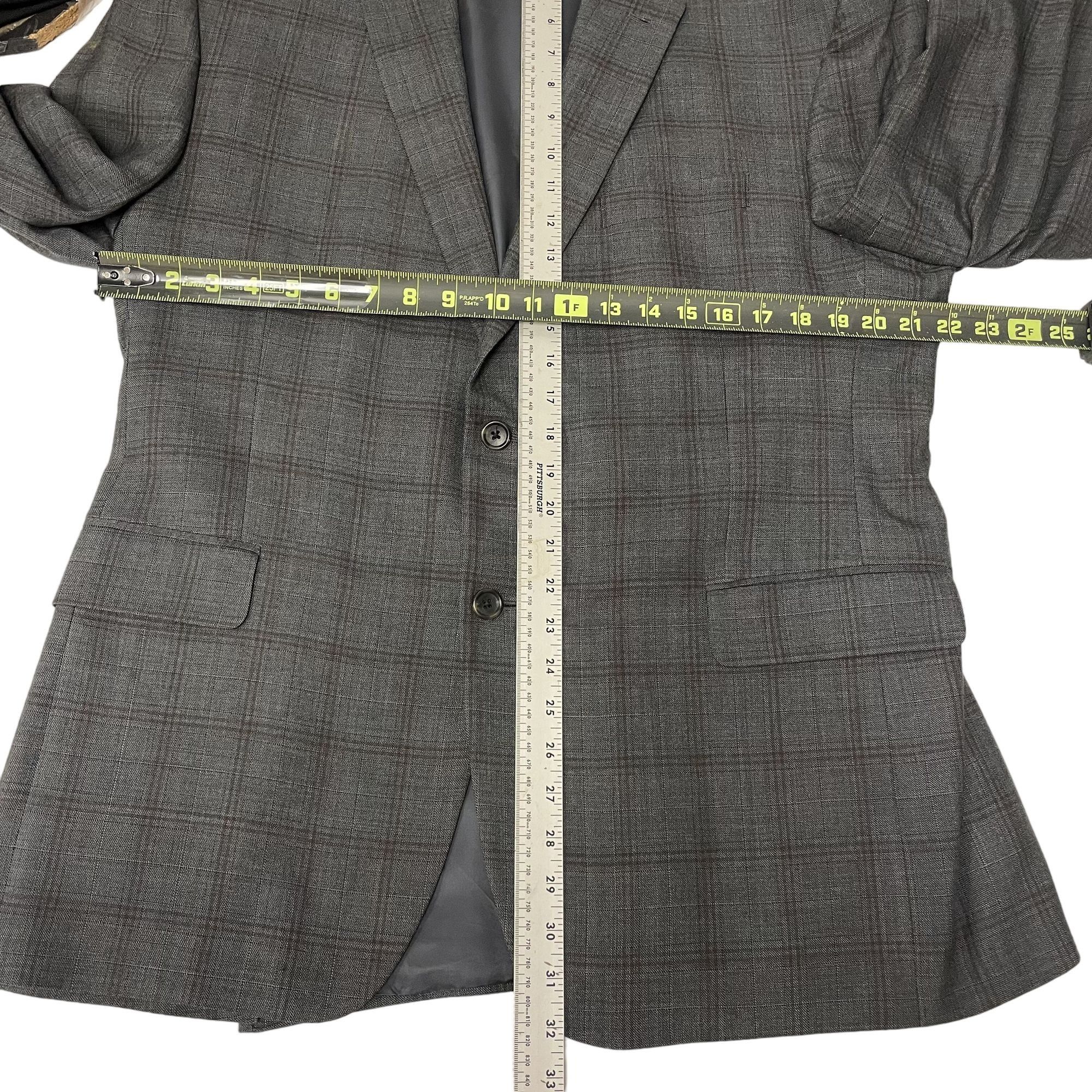 Jos. A. Bank Jos A Bank Sport Coat OVERCHECK Jacket SILK Wool Blazer Size 42R - 7 Thumbnail