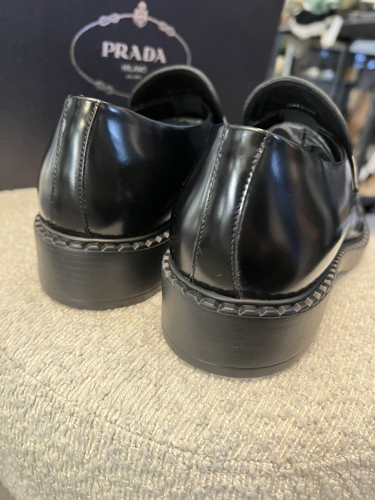 Prada Prada logo loafers Size US 8.5 / EU 41-42 - 12 Thumbnail