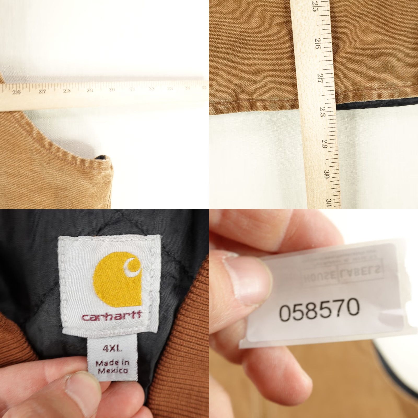 Carhartt VINTAGE Carhartt Vest Men 4XL Brown Arctic Quilt Lined Insulated Duck Canvas Work Size US XXL / EU 58 / 5 - 8 Thumbnail